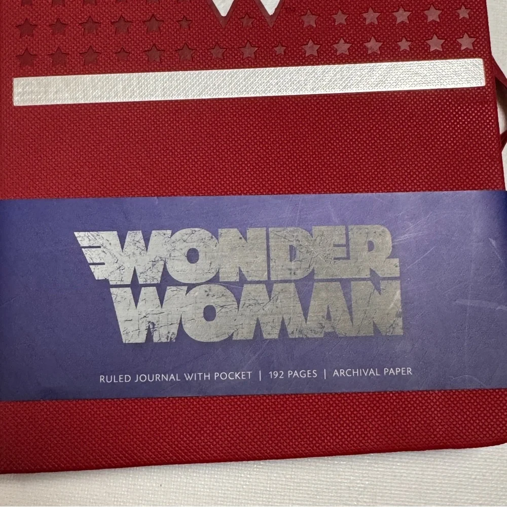 Wonder Woman Red Logo Writing Journal Stationery Accessory